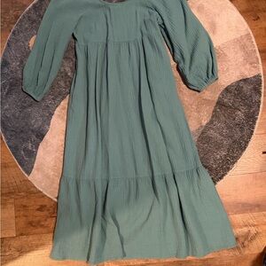 Universal Thread Sage Green Tiered Maxi Dress
